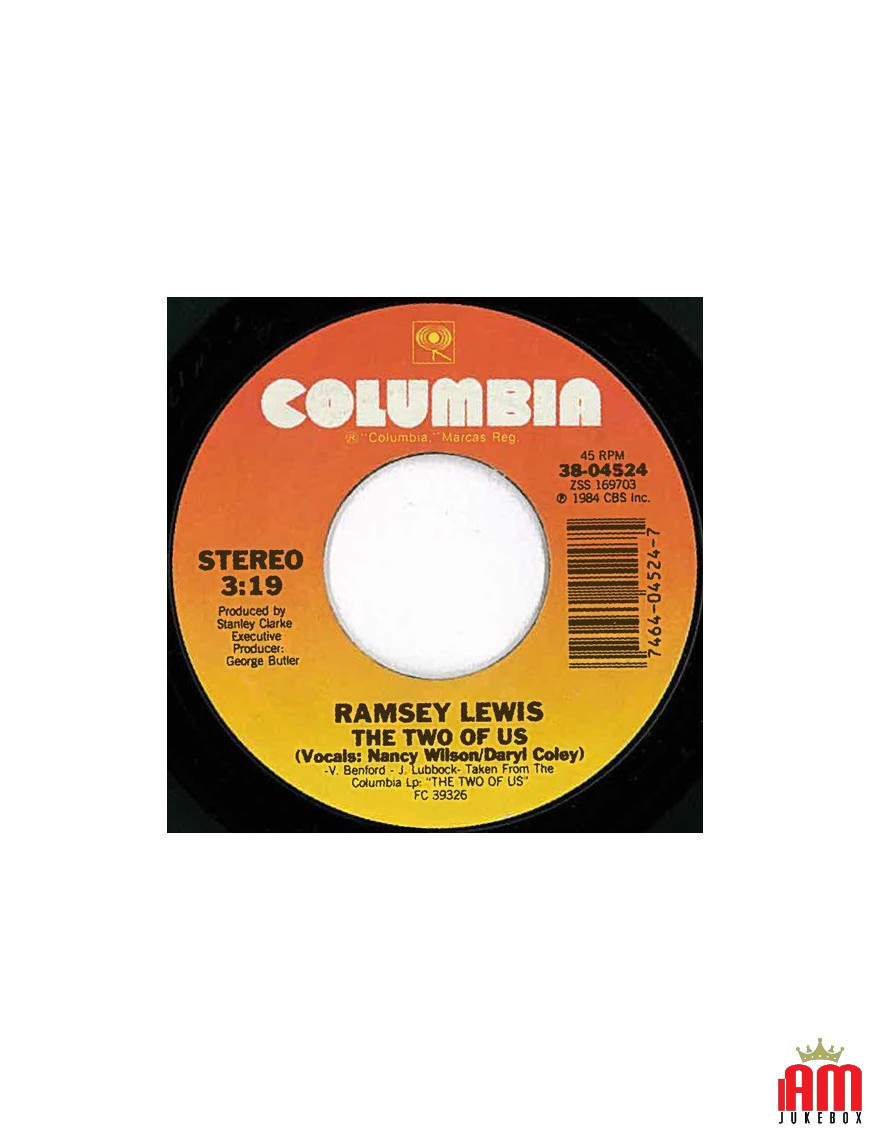 The Two Of Us [Ramsey Lewis] - Vinyle 7", Single, 45 tours