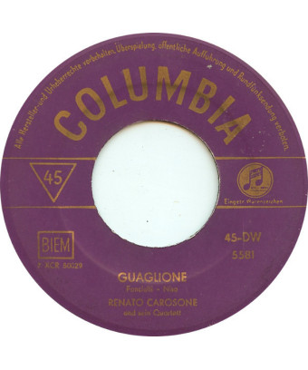 Guaglione Boogie Woogie Italiano [Renato Carosone E Il Suo Quartetto] – Vinyl 7", Single, 45 RPM