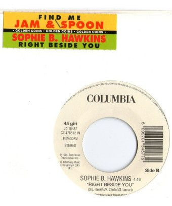 Find Me Right Beside You [Jam & Spoon,...] - Vinyl 7", 45 RPM, Jukebox [product.brand] 1 - Shop I'm Jukebox 