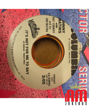 Chances Are [Johnny Mathis,...] - Vinyl 7", 45 RPM, Réédition [product.brand] 1 - Shop I'm Jukebox 