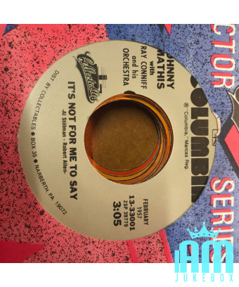 Chances Are [Johnny Mathis,...] – Vinyl 7", 45 RPM, Neuauflage [product.brand] 1 - Shop I'm Jukebox 
