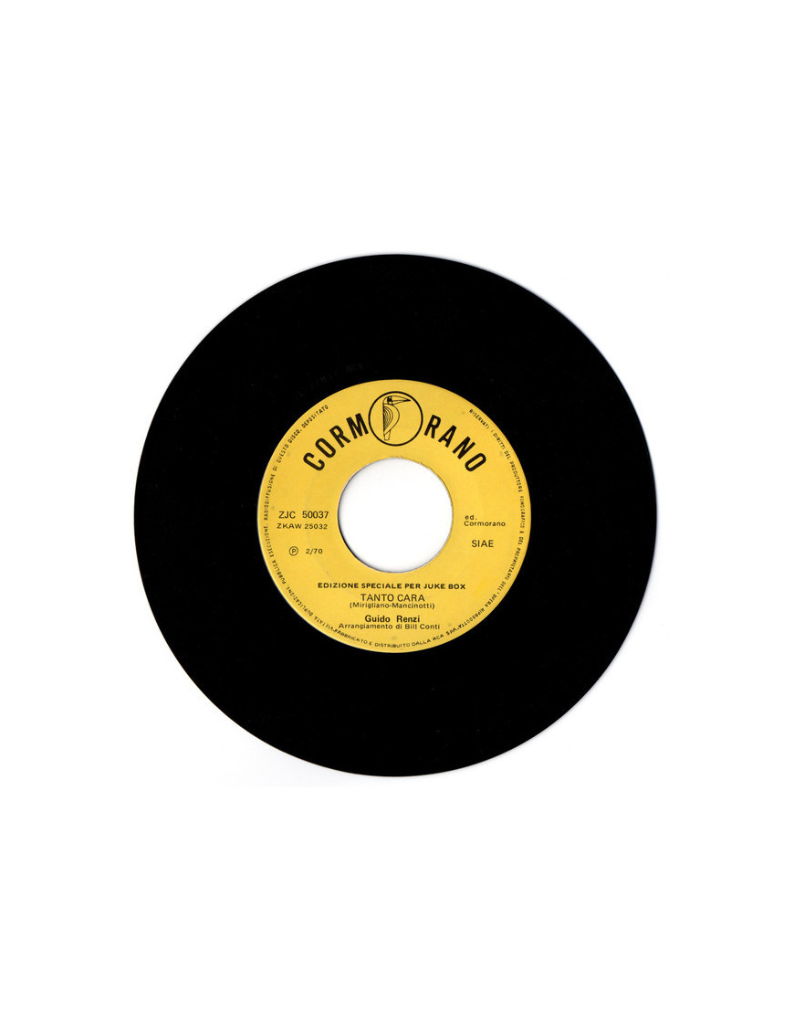 Tanto Cara   Non Si Vive Di Soli Ricordi [Guido Renzi] - Vinyl 7", 45 RPM, Jukebox