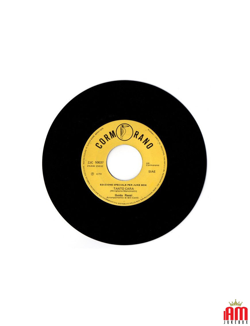 Tanto Cara You Don't Live By Memories Alone [Guido Renzi] - Vinyl 7", 45 RPM, Jukebox [product.brand] 1 - Shop I'm Jukebox 