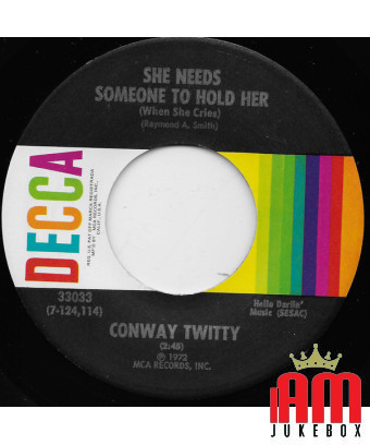 Sie braucht jemanden, der sie festhält (wenn sie weint) This Road That I Walk [Conway Twitty] – Vinyl 7", 45 RPM, Single [produc