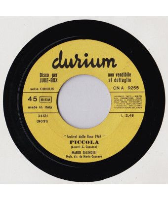 Piccola [Mario Zelinotti] - Vinyle 7", 45 tours, Jukebox [product.brand] 1 - Shop I'm Jukebox 