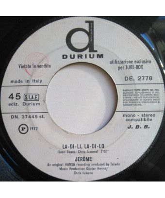 La-Di-Li, La-Di-Lo [Jérôme (7)] - Vinyl 7", 45 RPM, Jukebox [product.brand] 1 - Shop I'm Jukebox 