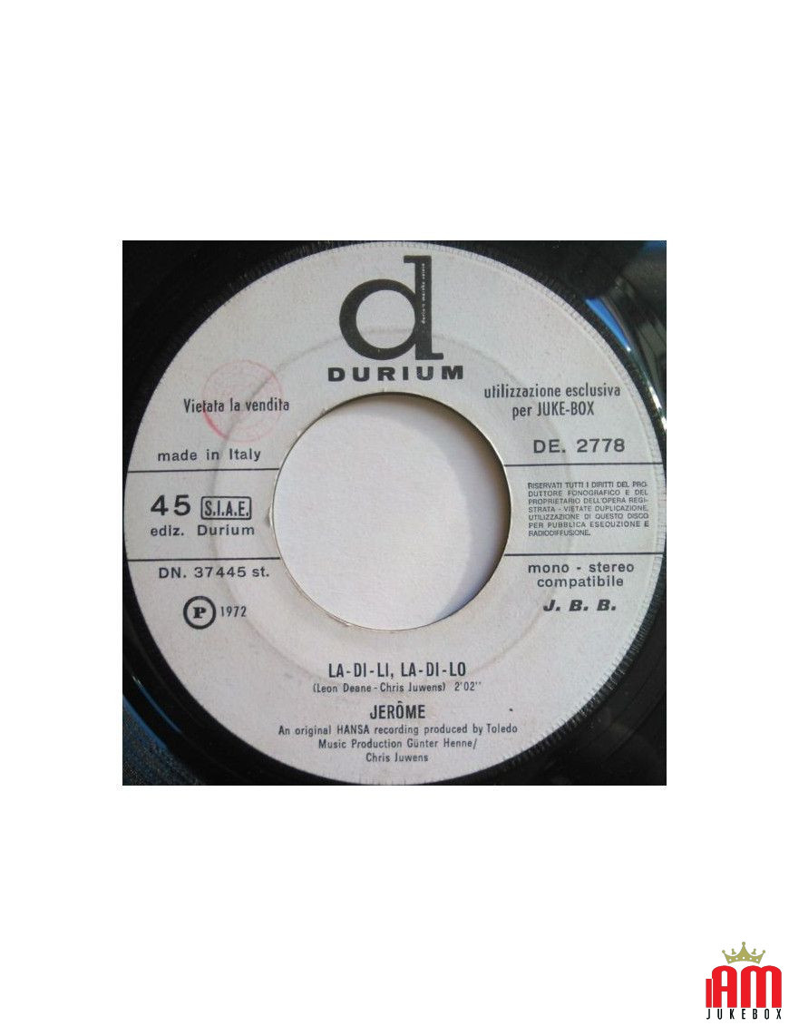 La-Di-Li, La-Di-Lo [Jérôme (7)] – Vinyl 7", 45 RPM, Jukebox [product.brand] 1 - Shop I'm Jukebox 