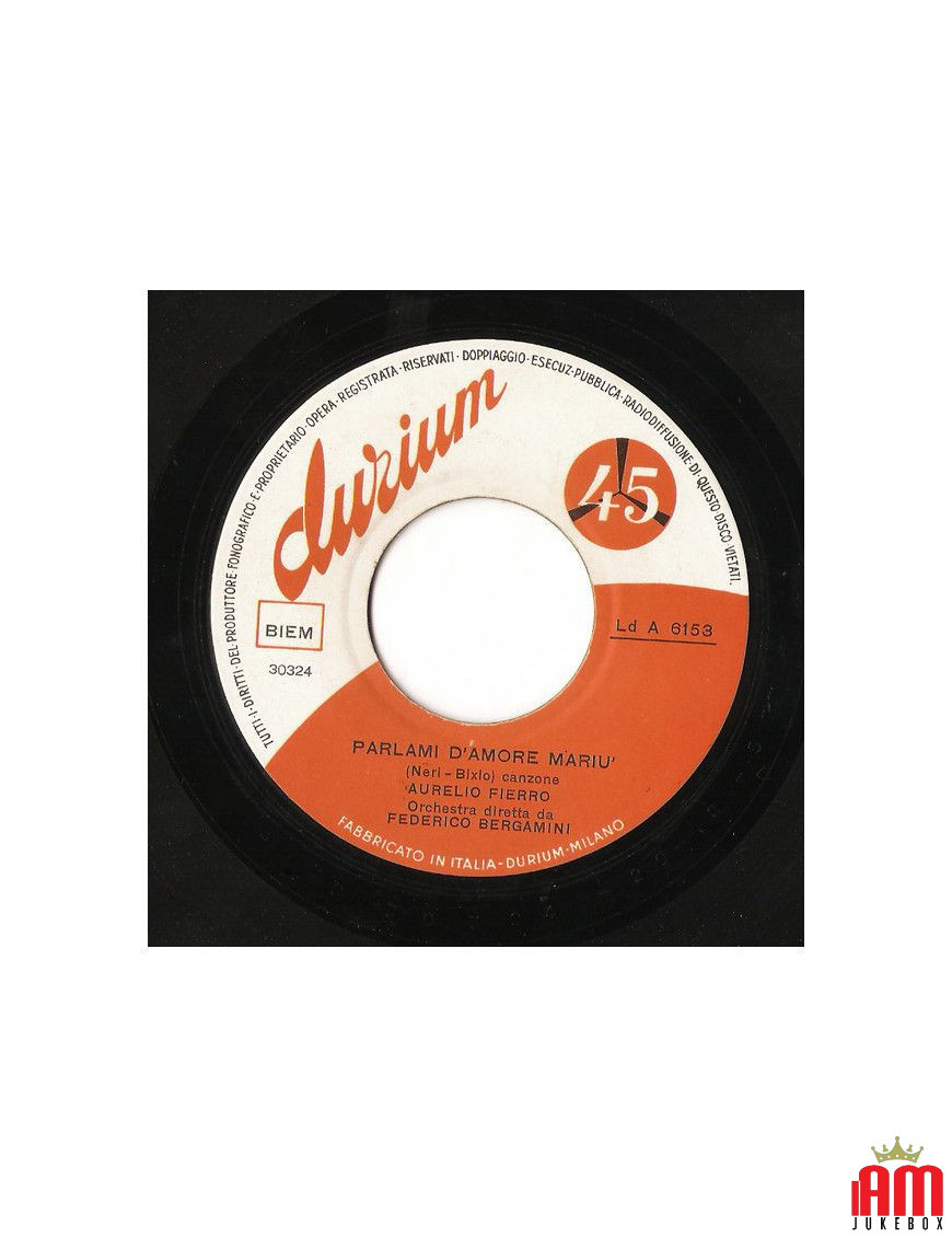 Parlami D'Amore Mariù [Aurelio Fierro] – Vinyl 7", 45 RPM, Single [product.brand] 1 - Shop I'm Jukebox 