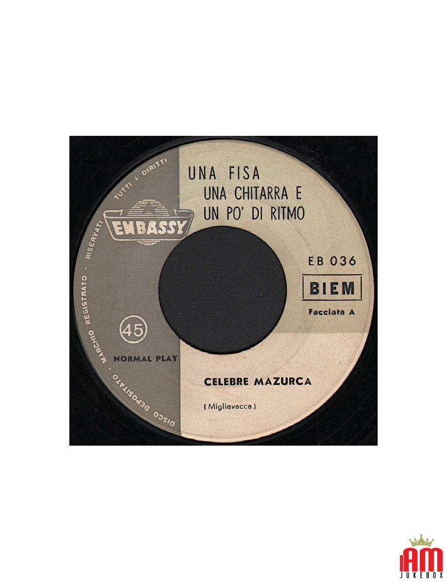 Una Fisa Una Chitarra E Un Po' Di Ritmo [Unknown Artist] - Vinyl 7", 45 RPM [product.brand] 1 - Shop I'm Jukebox 