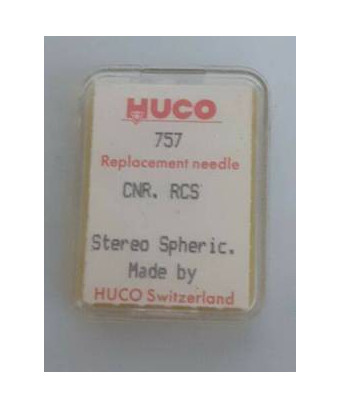 Vintage HUCO 757 CNR Plattenspielernadel. RCS Stereo sphärisch.