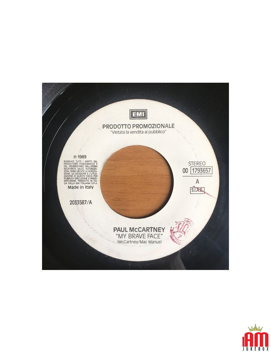 My Brave Face Miss You Like Crazy [Paul McCartney,...] – Vinyl 7", 45 RPM, Promo [product.brand] 1 - Shop I'm Jukebox 