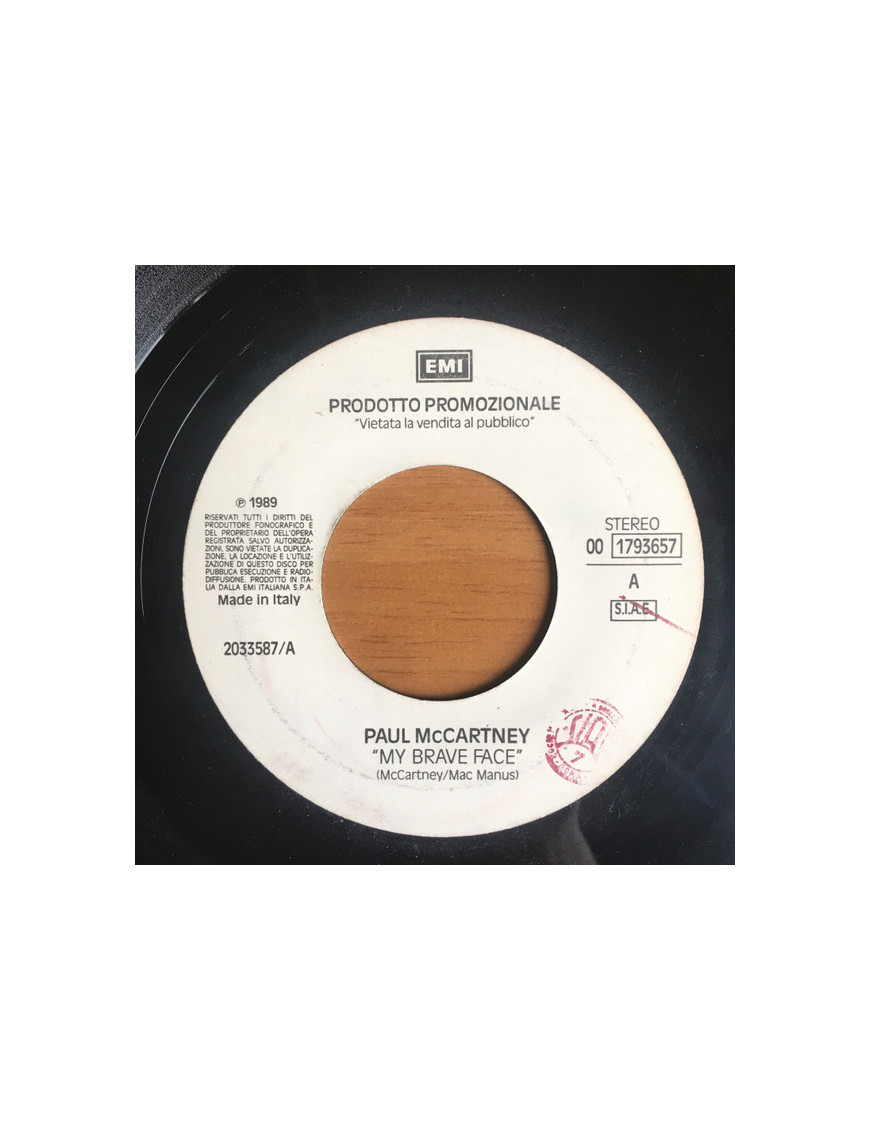 My Brave Face Miss You Like Crazy [Paul McCartney,...] - Vinyle 7", 45 RPM, Promo [product.brand] 1 - Shop I'm Jukebox 