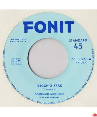 Vecchio Frak [Domenico Modugno] - Vinyl 7", 45 RPM, Réédition [product.brand] 1 - Shop I'm Jukebox 