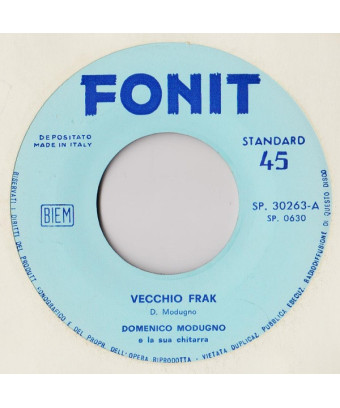 Vecchio Frak [Domenico Modugno] - Vinyl 7", 45 RPM, Reissue
