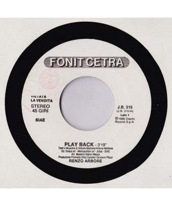 Playback  [Renzo Arbore] - Vinyl 7", 45 RPM, Jukebox