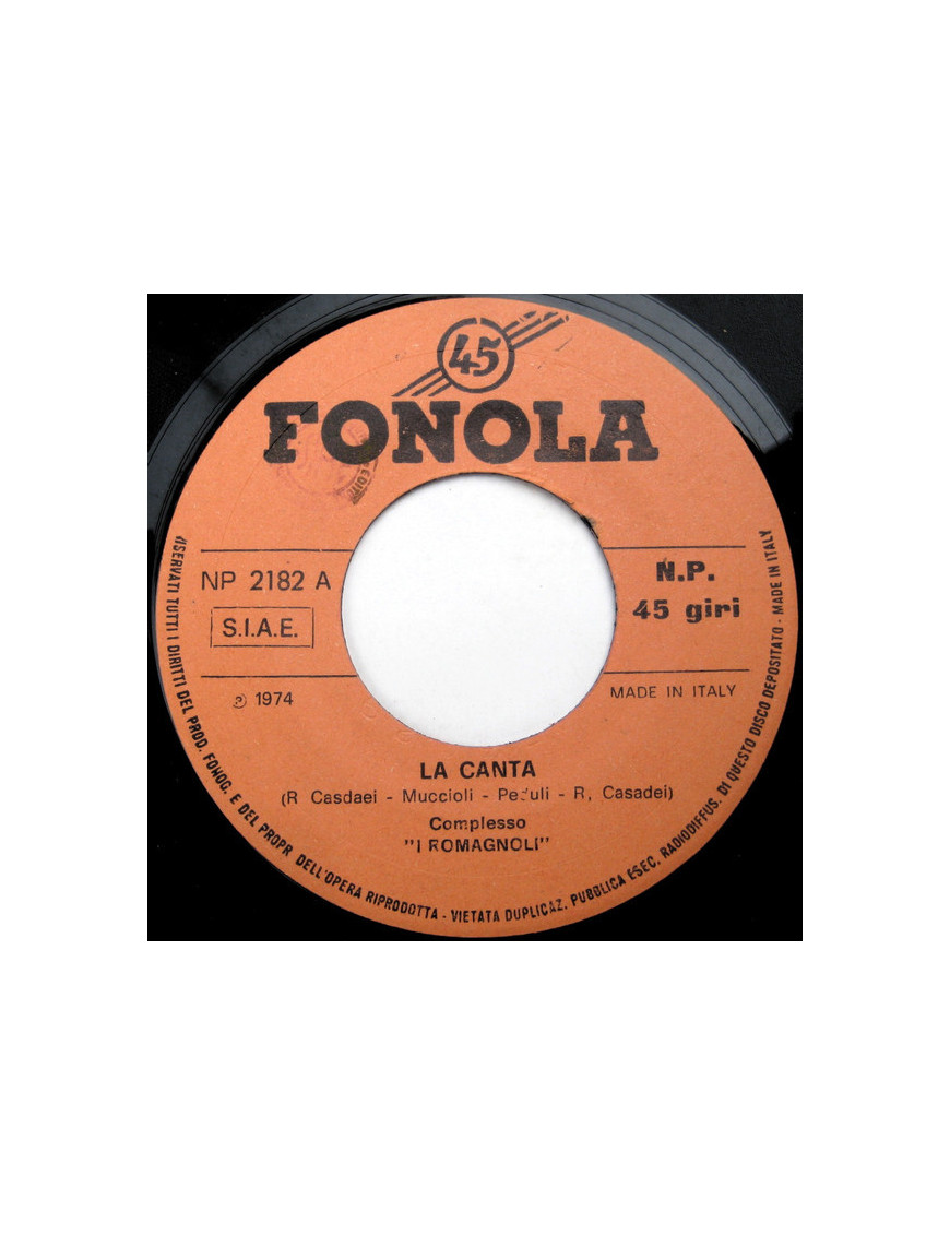 La Canta Romagna In Fiore [I Romagnoli] - Vinyl 7", 45 RPM [product.brand] 1 - Shop I'm Jukebox 