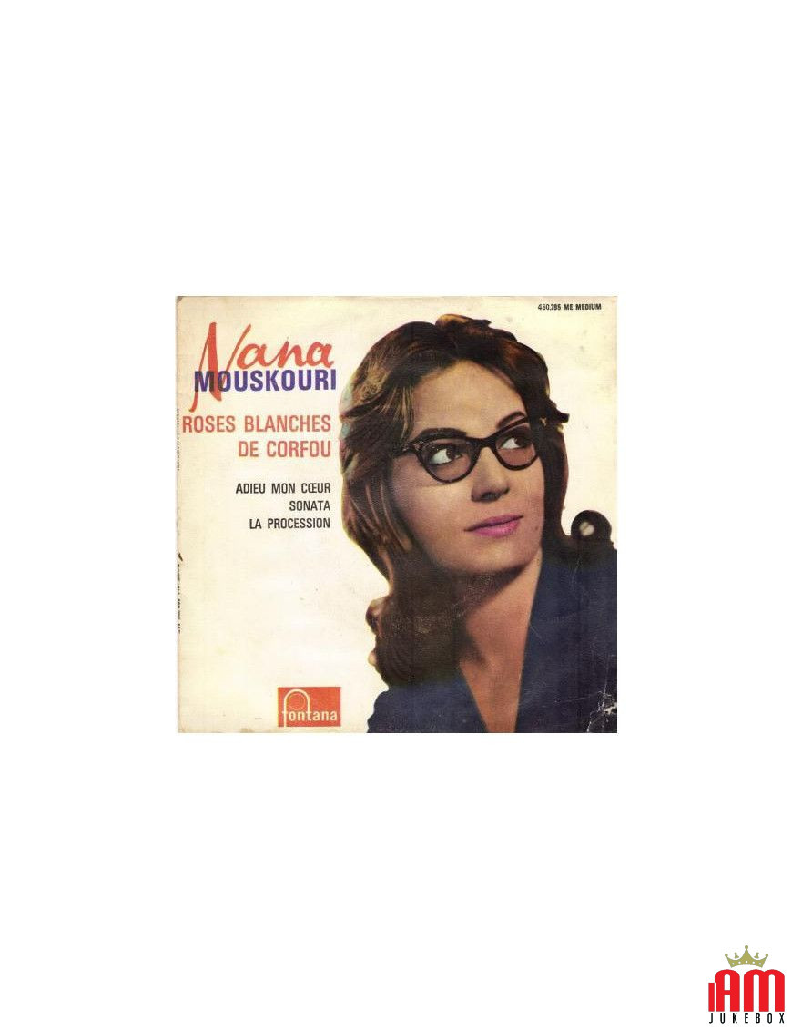 Roses Blanches De Corfou [Nana Mouskouri] - Vinyl 7", 45 RPM, EP, Réédition [product.brand] 1 - Shop I'm Jukebox 