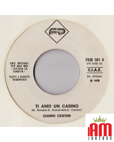 Ti Amo Un Casino Mundial Bombo '78 [Gianni Centini,...] - Vinyl 7", 45 RPM, Jukebox [product.brand] 1 - Shop I'm Jukebox 