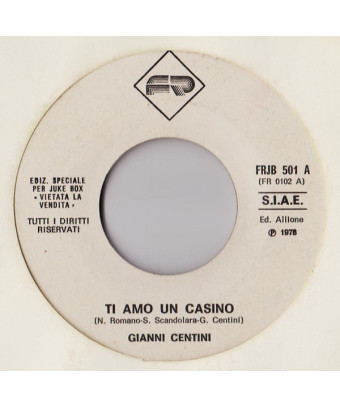 Ti Amo Un Casino   Mundial Bombo '78 [Gianni Centini,...] - Vinyl 7", 45 RPM, Jukebox
