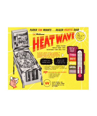 Williams "Heat Wave" pinball machine from 1964