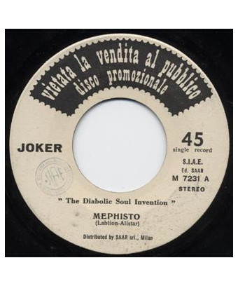 Mephisto   A Dean Martin [The Diabolic Soul Invention,...] - Vinyl 7", Promo