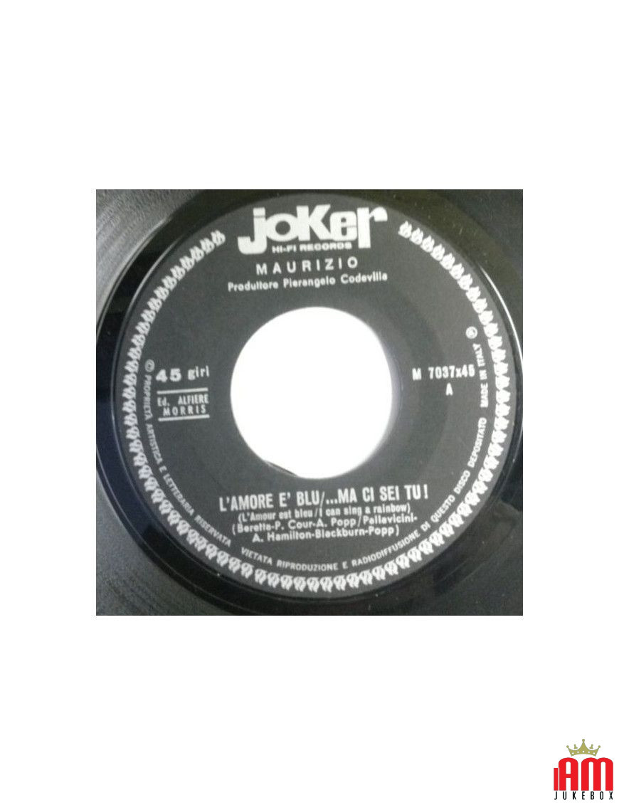 Love Is Blue... ...But You're There! And Slap You!... [Maurizio Arcieri] - Vinyl 7", 45 RPM [product.brand] 1 - Shop I'm Jukebox