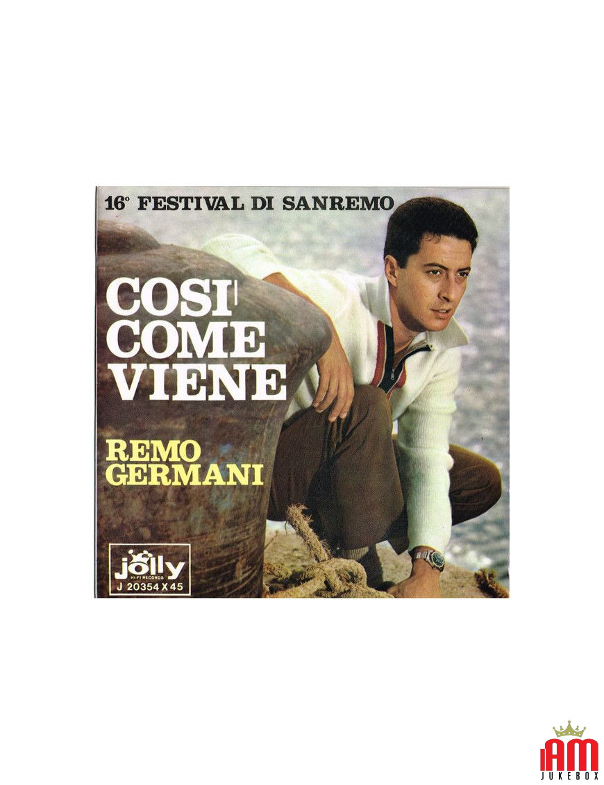 Così Come Viene [Remo Germani] - Vinyl 7", 45 RPM, Single [product.brand] 1 - Shop I'm Jukebox 