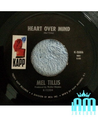 Heart Over Mind [Mel Tillis] - Vinyle 7", Single [product.brand] 1 - Shop I'm Jukebox 