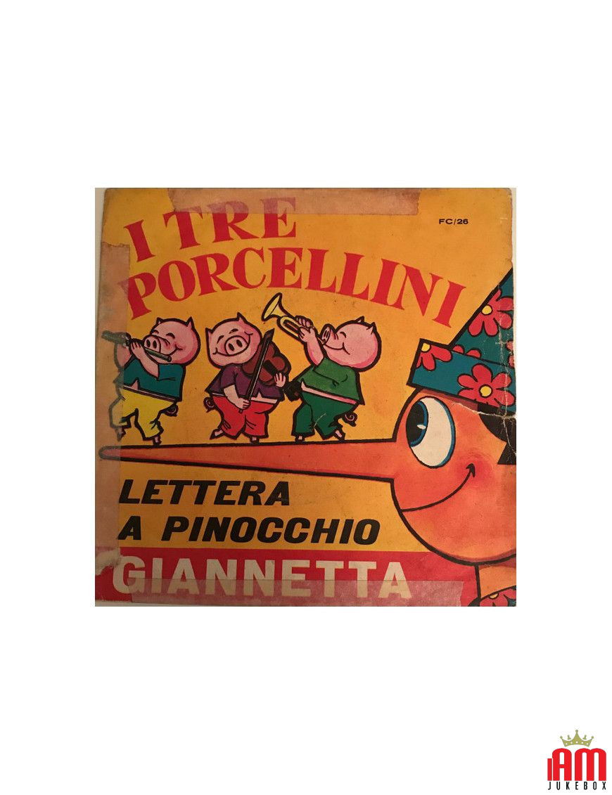 Die drei kleinen Schweinchen Buchstabe A Pinocchio [Giannetta] – Vinyl 7", 45 RPM [product.brand] 1 - Shop I'm Jukebox 