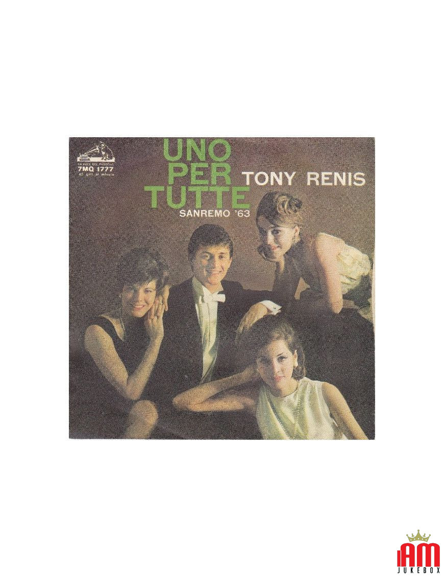 One For All [Tony Renis] – Vinyl 7", 45 RPM [product.brand] 1 - Shop I'm Jukebox 