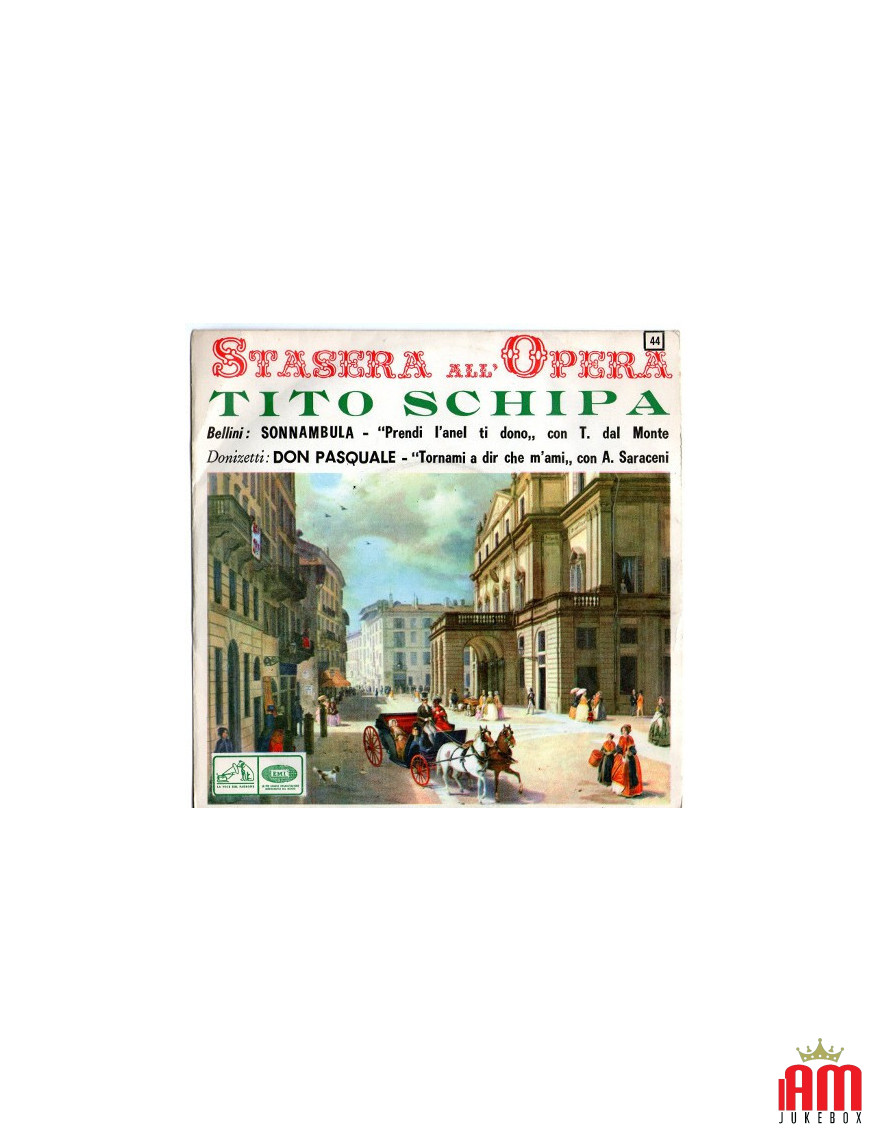 Sonnambula Don Pasquale [Tito Schipa] - Vinyle 7", Single, 45 tours