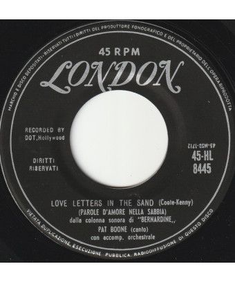 Love Letters In The Sand Parole D'Amore Nella Sabbia [Pat Boone] - Vinyl 7", 45 RPM [product.brand] 1 - Shop I'm Jukebox 