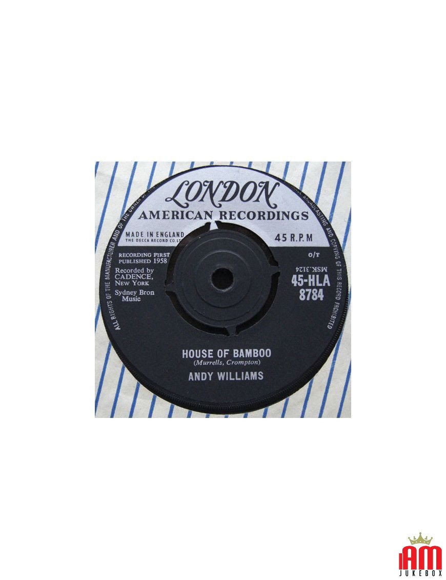 Hawaiian Wedding Song [Andy Williams] - Vinyl 7", 45 RPM, Single, Repress [product.brand] 1 - Shop I'm Jukebox 