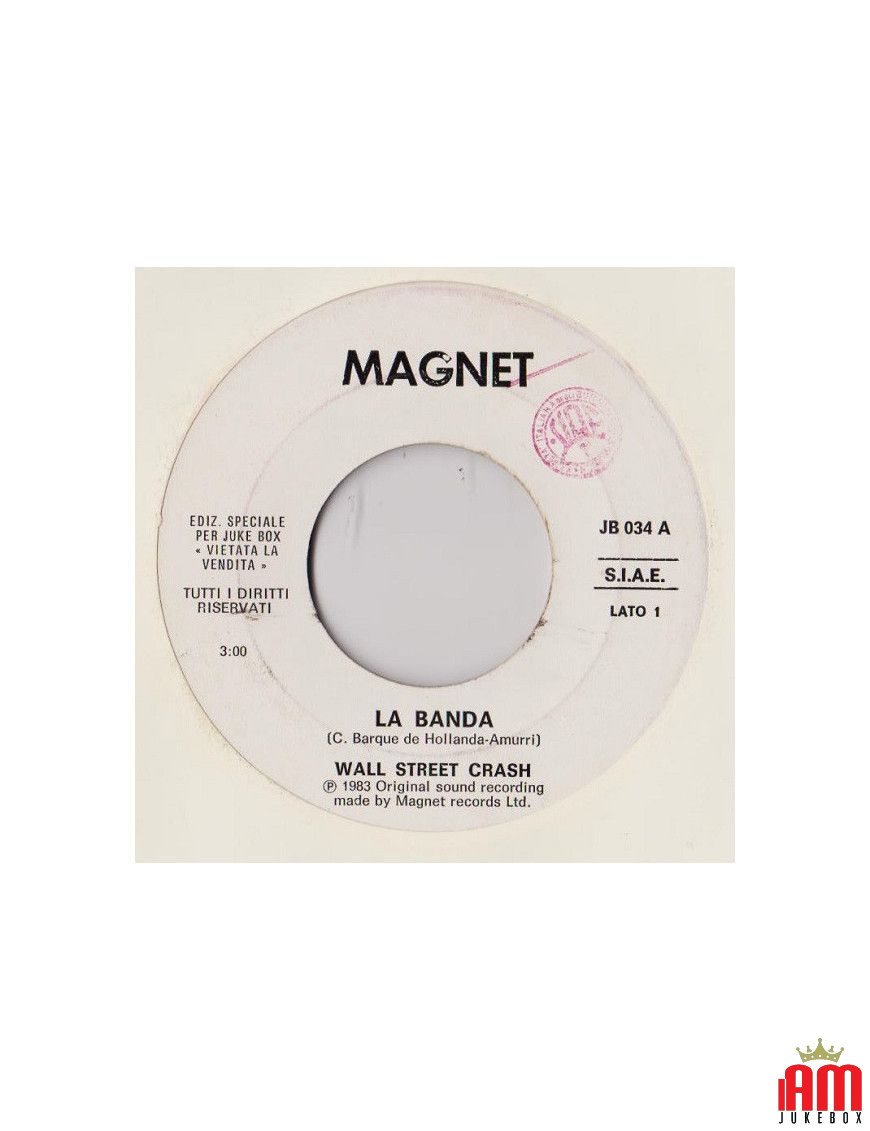 La Banda [Wall Street Crash] - Vinyl 7", 45 RPM, Jukebox [product.brand] 1 - Shop I'm Jukebox 