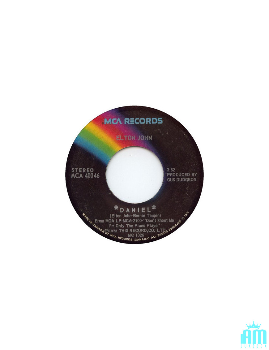 Daniel [Elton John] – Vinyl 7", 45 RPM, Single [product.brand] 1 - Shop I'm Jukebox 