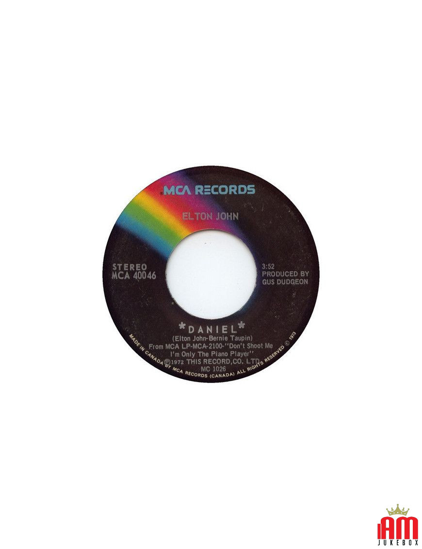 Daniel [Elton John] - Vinyle 7", 45 tours, single [product.brand] 1 - Shop I'm Jukebox 