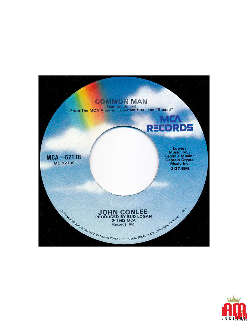 Common Man [John Conlee] – Vinyl 7", 45 RPM, Single [product.brand] 1 - Shop I'm Jukebox 