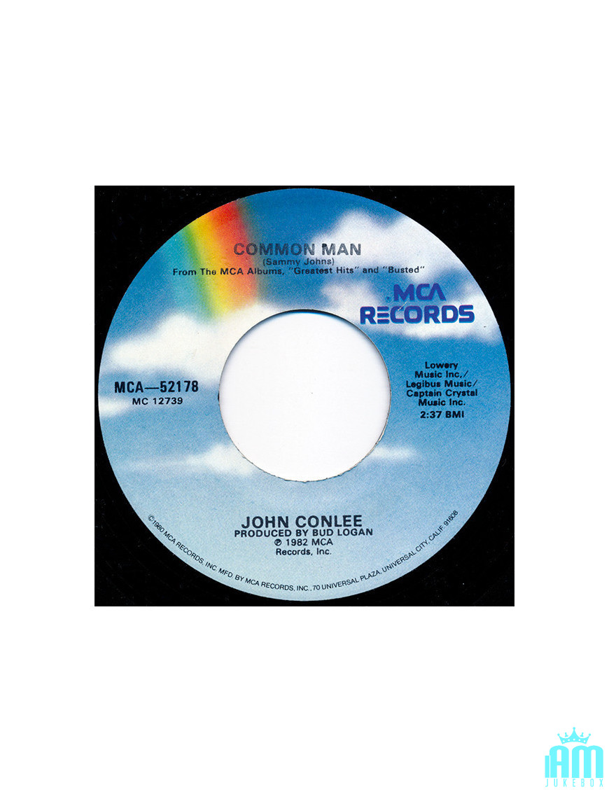 Common Man [John Conlee] - Vinyl 7", 45 RPM, Single [product.brand] 1 - Shop I'm Jukebox 