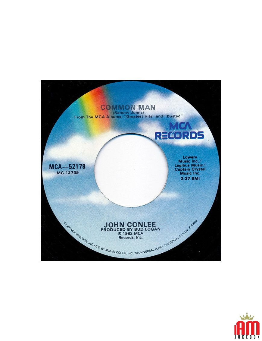 Common Man [John Conlee] - Vinyle 7", 45 tours, single [product.brand] 1 - Shop I'm Jukebox 