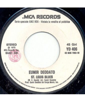 St. Louis Blues [Eumir Deodato] - Vinyl 7", 45 RPM, Jukebox [product.brand] 1 - Shop I'm Jukebox 