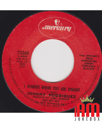 I Wonder Where You Are Tonight You Always Come Back (to Hurting Me) [Johnny Rodriguez (4)] – Vinyl 7", 45 RPM,...