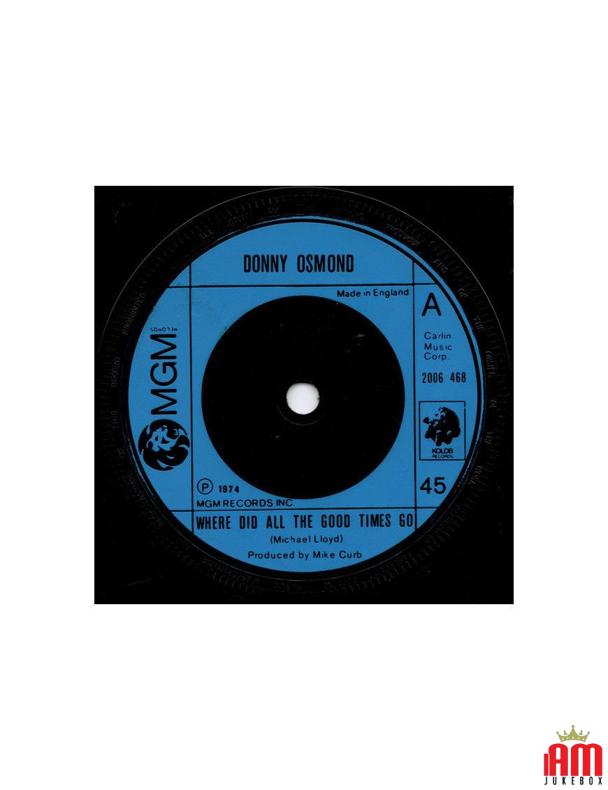 Where Did All The Good Times Go [Donny Osmond] - Vinyl 7", 45 RPM [product.brand] 1 - Shop I'm Jukebox 