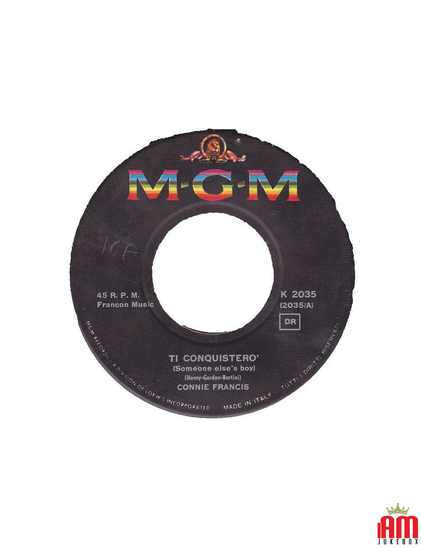 I'll Conquer You Someone Else's Boy [Connie Francis] - Vinyl 7", 45 RPM, Single [product.brand] 1 - Shop I'm Jukebox 