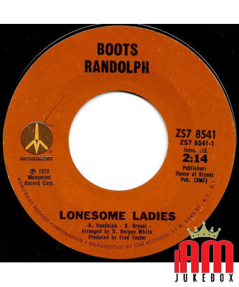 Lonesome Ladies Mountain Menuet [Boots Randolph] – Vinyl 7", 45 RPM, Single [product.brand] 1 - Shop I'm Jukebox 