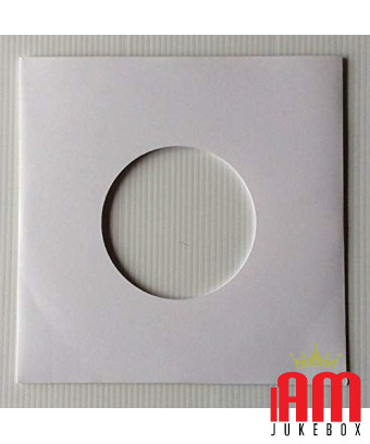 100 enveloppes couvre étuis en papier blanc épais 80gr/m perforé pour disques 45 tours 7" tours pour vinyle diamètre 18 cm