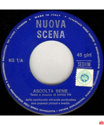 Ascolta Bene [Nuova Scena] - Vinyl 7", 45 RPM [product.brand] 1 - Shop I'm Jukebox 