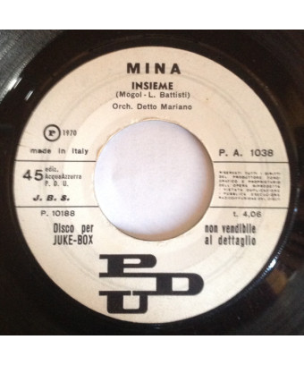 Insieme [Mina (3)] - Vinyl 7", 45 RPM, Jukebox