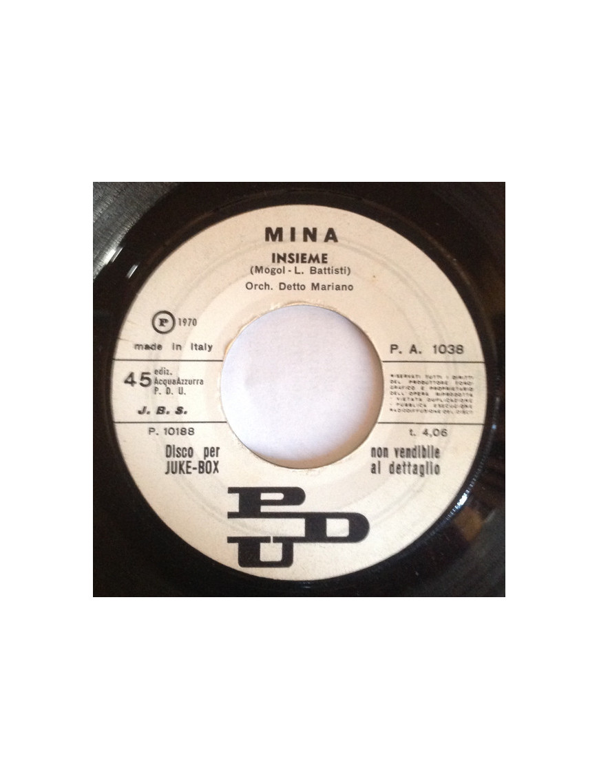 Insieme [Mina (3)] - Vinyl 7", 45 RPM, Jukebox