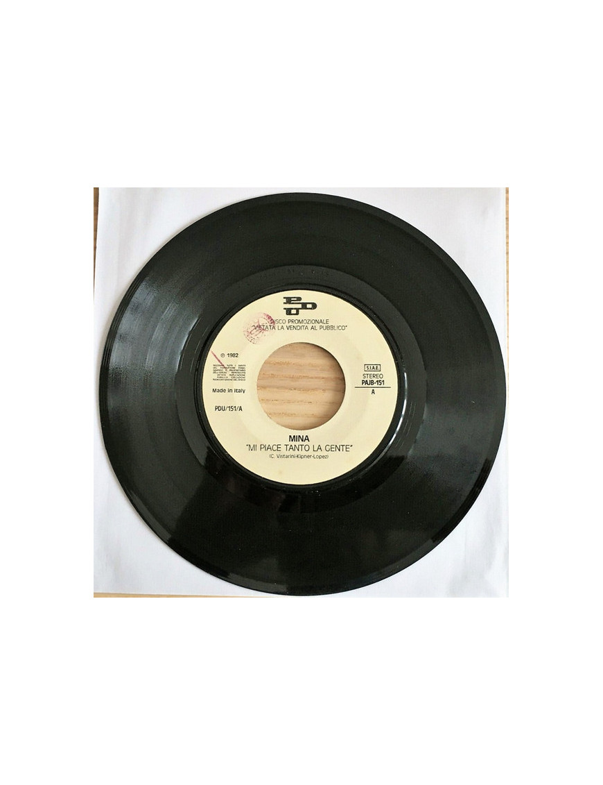 Mi Piace Tanto La Gente [Mina (3)] - Vinyl 7", 45 RPM, Promo