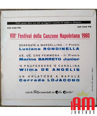8ème Festival de la Chanson Napolitaine [Various] - Vinyl 7", 45 RPM, Stéréo [product.brand] 1 - Shop I'm Jukebox 